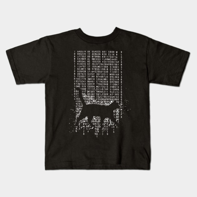 Cat In The Matrix Kids T-Shirt by TeeAbe